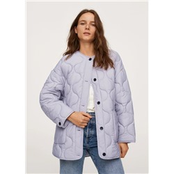 Anorak acolchado satinado -  Mujer | MANGO OUTLET Melilla
