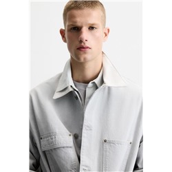CHAQUETA DENIM CUELLO CONTRASTE LIMITED EDITION