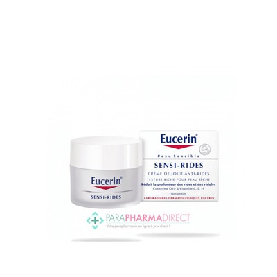 Eucerin Sensi-Rides Soin Anti-Rides Jour Crème Riche Peaux Sèches 50ml