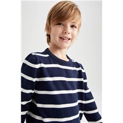 Defacto Erkek Çocuk Regular Fit Bisiklet Yaka Kazak Y4489A622WN