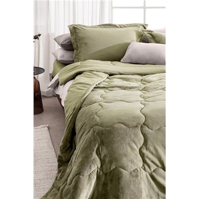 Kaira Tek Kişilik Comforter Set - Haki