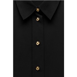 FLOWING SHIRT WITH GOLD-TONE BUTTONS