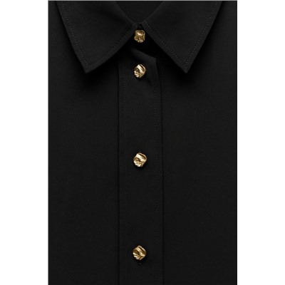 FLOWING SHIRT WITH GOLD-TONE BUTTONS