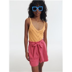 Shorts mit hoher Taille