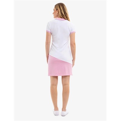 COLORBLOCK BIG LOGO POLO DRESS