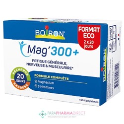 Boiron Mag'300+ - Fatigue Générale, Nerveuse & Musculaire 160 comprimés