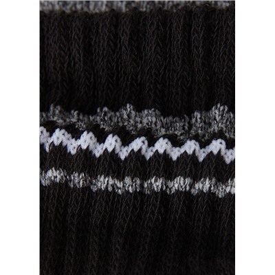 Kurze Socken mit Streifen in Rippstrick für Kinder