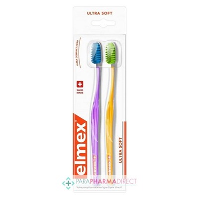 Elmex Brosse à Dents Anti-Caries UltraSoft x2