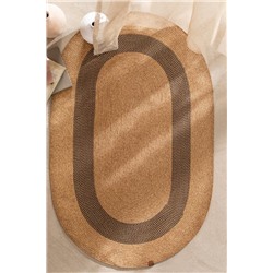Alsace Oval Kilim - Naturel/Siyah - 90x150 cm