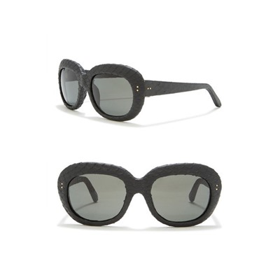 Linda Farrow 56mm Round Sunglasses
