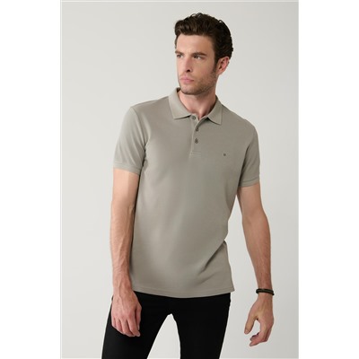 Taş %100 Pamuk Serin Tutan Polo Yaka T-Shirt