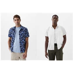 Stretch Poplin Shirt in Standard Fit