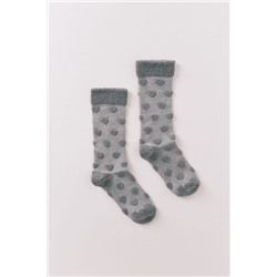 Calcetines largos rosa corazones relieve