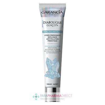 Garancia Diabolique Glaçon - Crème de Soie Cristalline - Hydro-Énergisante, Repulpante, Anti-Pollution & Prébiotique 40 ml