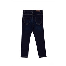 Kız Çocuk Koyu Mavi Jean Pantolon