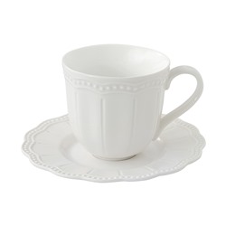 Пара чайная, 1 перс, 2 пр, 250 мл, фарфор P, белая, Elite White, 62145