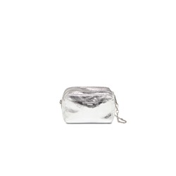 Bandolera de piel Elyn Plateado