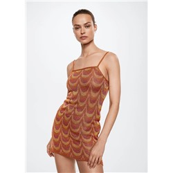 Vestido punto lúrex -  Mujer | MANGO OUTLET España