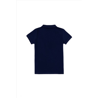 Erkek Çocuk Lacivert Basic Polo Yaka T-Shirt