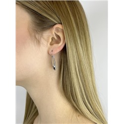 Серьги из серебра родированные 925 пробы С-3953-Р