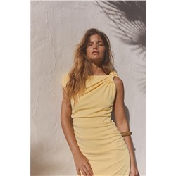 ASYMMETRIC MIDI DRESS
