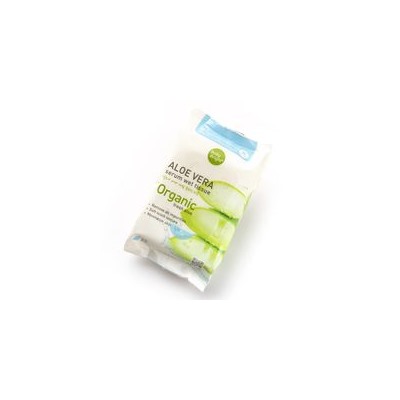 Влажные салфетки для лица и тела с алоэ вера от Baby Bright 25 шт / Baby Bright Aloe Vera Serum Wet Tissue 25 Sheets