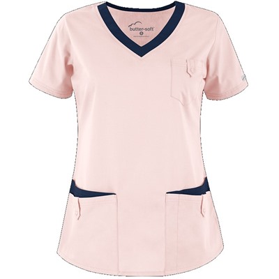 Butter-Soft Scrubs by UA™ Women's Rounded V-Neck 5-Pocket Top