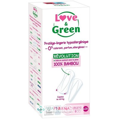 Love&Green Protège-Lingerie Hypoallergéniques - Révolution - Flexi x28