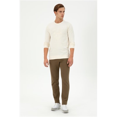 Erkek Krem Sweatshirt