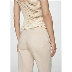 Jeans slouchy cintruón vuelta