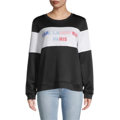 KARL LAGERFELD PARIS Colorblock Sweatshirt