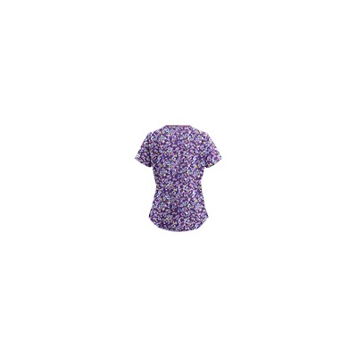 UA Passion Posies Grape Scrub Top