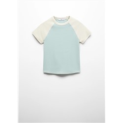 Camiseta algodón bicolor