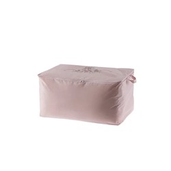 Çiçek Desen Baskılı Hurç - Pudra - 52x28x21 cm