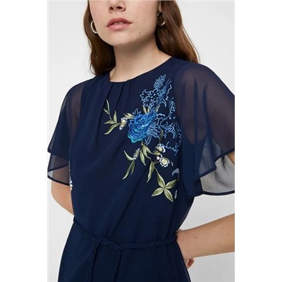 Vestido evasé floral