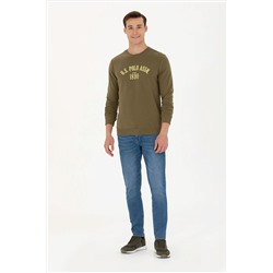 Erkek Haki Sweatshirt