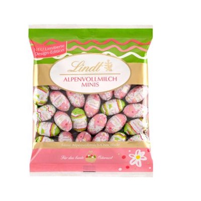 Lindt Deko Edition Mini-Eier Alpenvollmilch bunt 180g