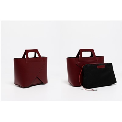 Bolso de piel Rita Burdeos