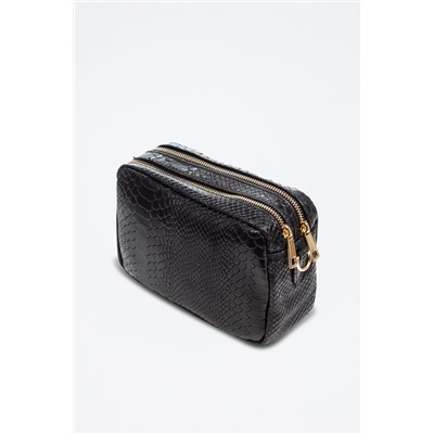 Bandolera de piel Degna Negro