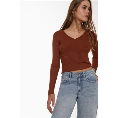 Rib-knit sweater