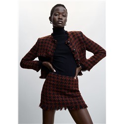 Minifalda tweed -  Mujer | MANGO OUTLET Melilla