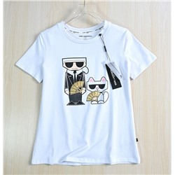 Повседневная хлопковая футболка KARL LAGERFEL*D ОРИГИНАЛ!