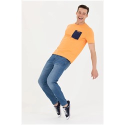 Erkek Koyu Mavi Jean Pantolon