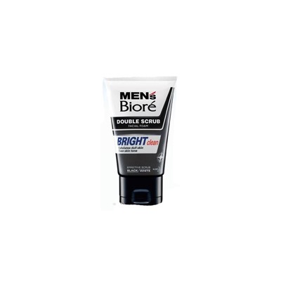 Мужской очищающий скраб для лица Biore 100 гр/Men's Biore Double Scrub Bright Clean 100g