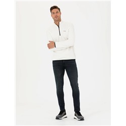 Ekru Regular Fit Polar Sweatshirt