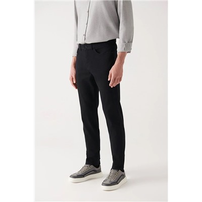 Avva Siyah 5 Cepli Pamuklu Slim Fit Pantolon E003054
