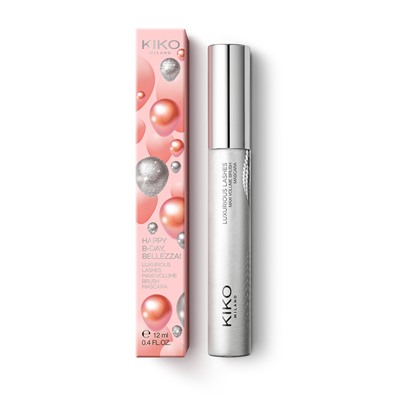 happy b-day, bellezza! luxurious lashes maxi volume brush mascara
