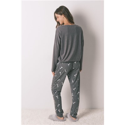 Pijama largo 100% algodón Snoopy