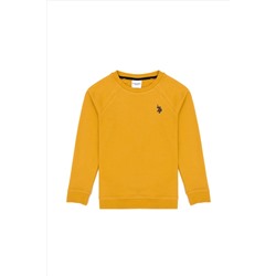 Erkek Çocuk Hardal Basic Sweatshirt
