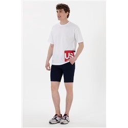 Erkek Comfort Fit Bisiklet Yaka Beyaz Tişört